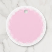 Baby shower Baby Roze Waterverf Custom Bedankjes Labels (Achterkant)