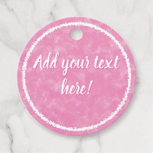 Baby shower Baby Roze Waterverf Custom Bedankjes Labels (Voorkant)