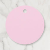 Baby shower Baby Roze Waterverf Custom Bedankjes Labels (Achterkant)