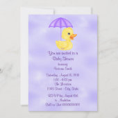 Baby shower Baby Rubber Duck Kaart (Voorkant)