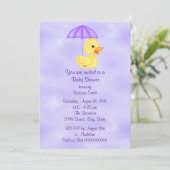 Baby shower Baby Rubber Duck Kaart (Staand voorkant)