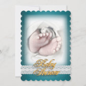 Baby shower baby schets kaart (Voorkant)