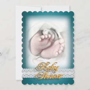 Baby shower baby schets kaart