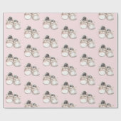 Baby shower baby schoenen cadeaupapier (Vlak)