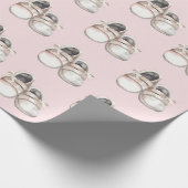Baby shower baby schoenen cadeaupapier (Hoek)