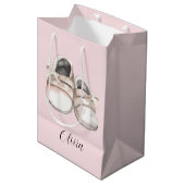 Baby shower baby schoenen medium cadeauzakje (Voorkant Gekanteld)