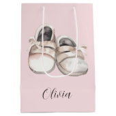 Baby shower baby schoenen medium cadeauzakje (Achterkant)