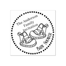 Baby shower Baby Shoe Rubber Stamp