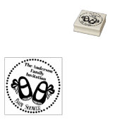 Baby shower Baby Shoe Rubber Stamp Rubberstempel (Gestempeld)