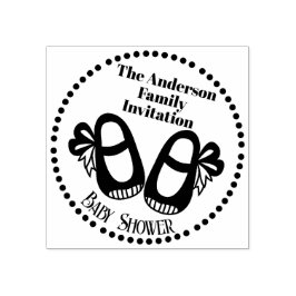 Baby shower Baby Shoe Rubber Stamp Rubberstempel