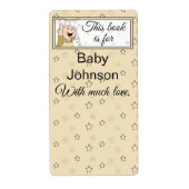 Baby shower "Baby & sterren" Bladzijde 8 Etiket (Voorkant)
