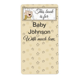 Baby shower "Baby & sterren" Bladzijde 8 Etiket