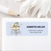 Baby shower baby-vervoer etiket (Insitu)