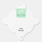 Baby shower Baby Voeten Polka Dot Bedankdoosjes (Ongevouwen)