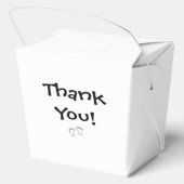 Baby shower Baby Voeten Polka Dot Bedankdoosjes (Achterkant)