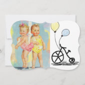 Baby Shower Babyfeest Bestemming Kaart (Achterkant)