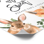 Baby shower-baby's van bossen zijn zoete gebarsten poster (Hoek)