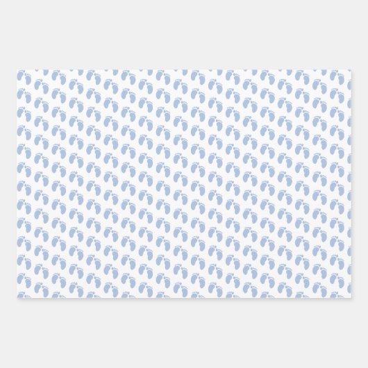 baby shower babyspeelgoedpapier voor voetafdruk  inpakpapier vel (Voorkant 2)