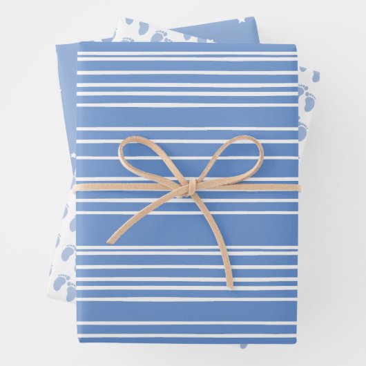 baby shower babyspeelgoedpapier voor voetafdruk  inpakpapier vel (In situ)