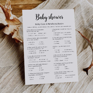 Baby Shower Babyverzorging Basisprincipes voor Pas Kaart