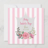 Baby shower Ballerina Bunny Kaart (Achterkant)