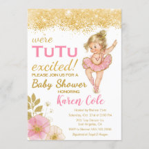 Baby shower Ballerina TuTu Girl