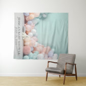 Baby shower — ballonachtergrond wandkleed (In Situ (horizontaal))