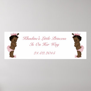  Baby shower Banner Etnische Princess Poster