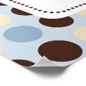 Baby shower Banner met blauw Rockpaard Poster (Hoek)