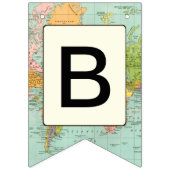 baby shower banner - Multicolor Map Thema (Derde vlag)