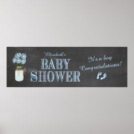 Baby shower banner poster