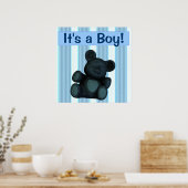 Baby shower banner/poster aanpasbaar Het is een jo Poster (Keuken)