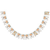 baby shower banner sinaasappel (Alle)