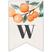 baby shower banner sinaasappel (Tweede vlag)