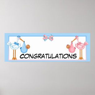 Baby shower Banner van de Afrikaanse Amerikaanse T Poster