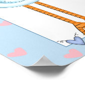 Baby shower Banner van de Afrikaanse Amerikaanse T Poster (Hoek)