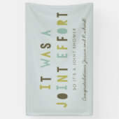 Baby shower banner van de Joint Effort Couple // A (Verticaal)