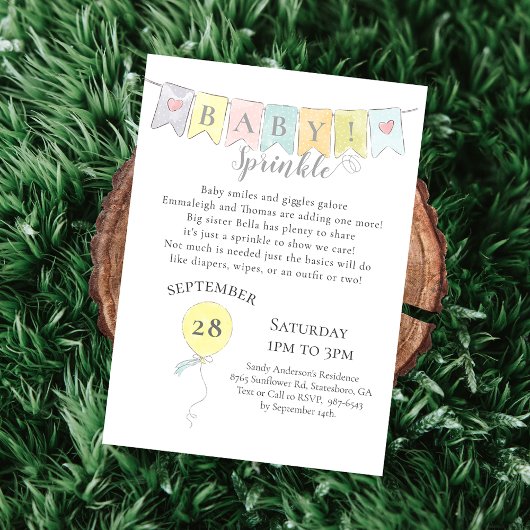 Baby shower Bannerballonnen en Beer