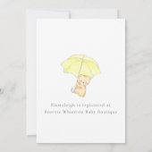 Baby shower Bannerballonnen en Beer (Achterkant)