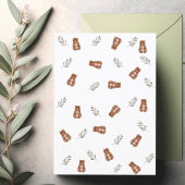 Baby shower Barly Wachten Rustiek & Modern Invitat Kaart