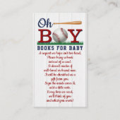 Baby shower Baseball Boys Aanvraag Informatiekaartje (Voorkant)