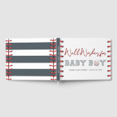 Baby shower Baseball Guest Book Gastenboek (Volledig)