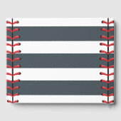 Baby shower Baseball Guest Book Gastenboek (Achterkant)