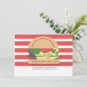 Baby shower BBQ Baby Q Backyard Hamburger Kaart (Staand voorkant)