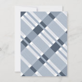 Baby shower BBQ Backyard Food Pset Blue Kaart (Achterkant)