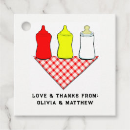 Baby Shower BBQ Bedankjes Labels