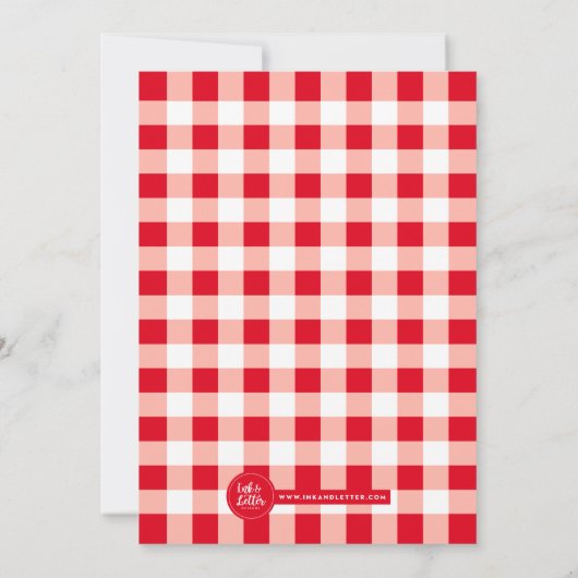 Baby shower BBQ Couple's Shower Invitation (Achterkant)