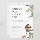 Baby shower BBQ Genderneutraal Kaart (Voorkant)