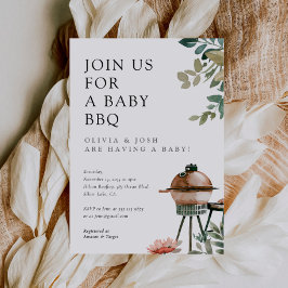 Baby shower BBQ Genderneutraal Kaart