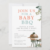 Baby shower BBQ Genderneutraal Kaart (Voorkant)